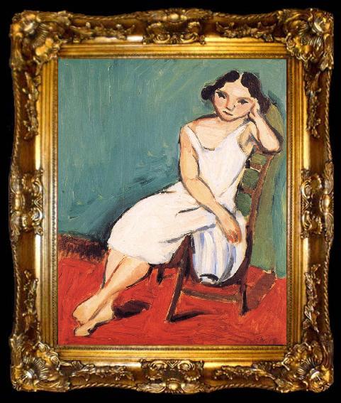 framed  Henri Matisse The girls sat, ta009-2